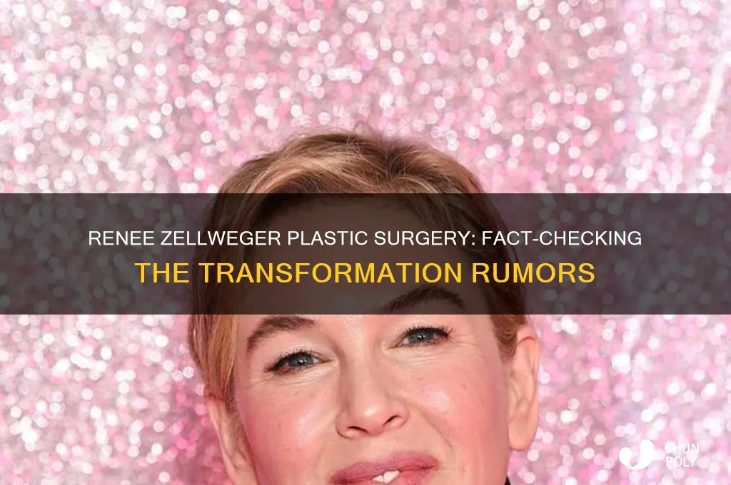 did renee zellwegger have plastic surgery
