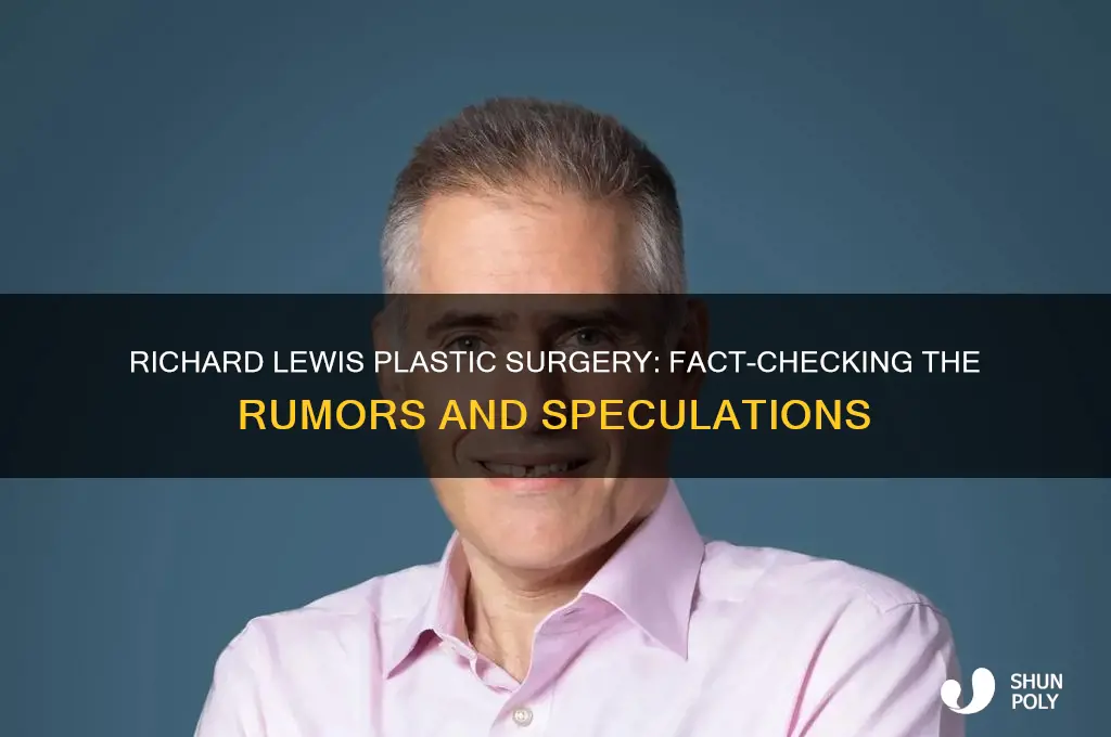 did richard lewis have plastic surgery