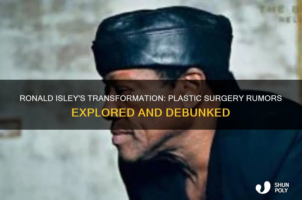 did ronald isley have plastic surgery