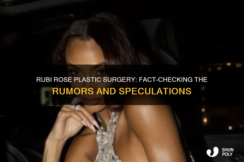 did rubi rose get plastic surgery