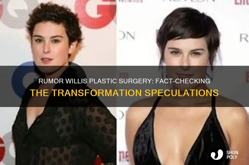 did rumor willis have plastic surgery