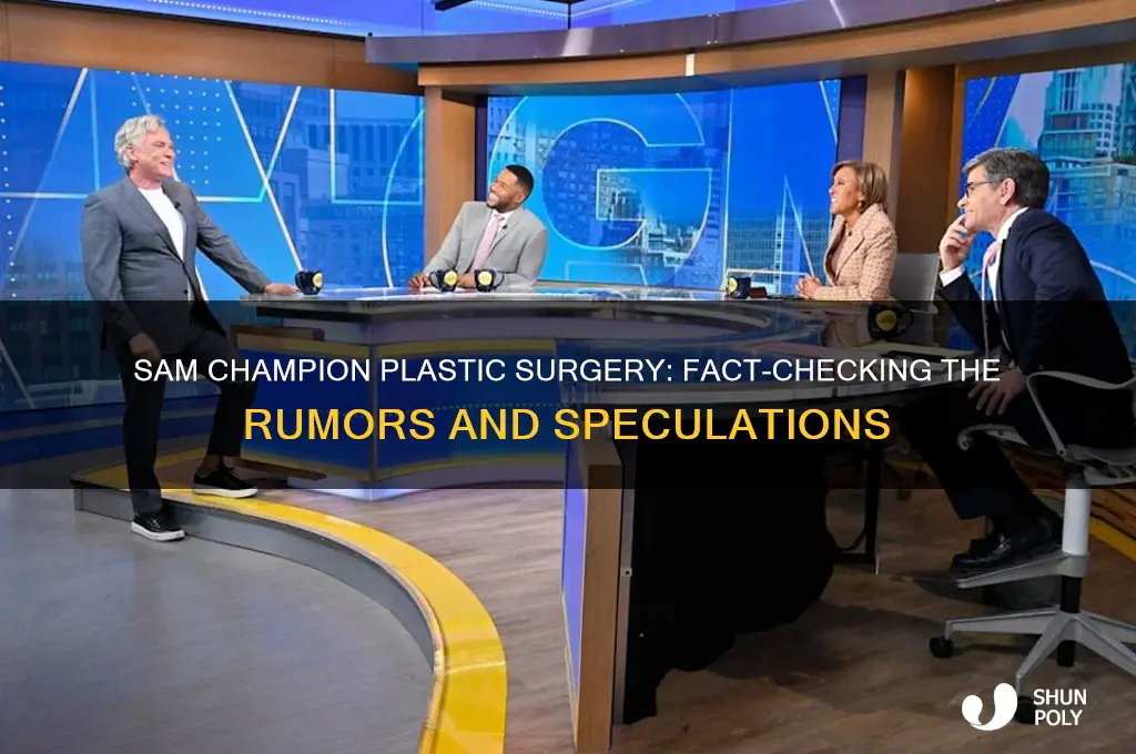 did sam champion have plastic surgery
