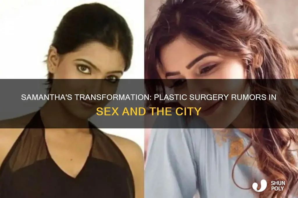did samantha have plastic surgery sex and the city