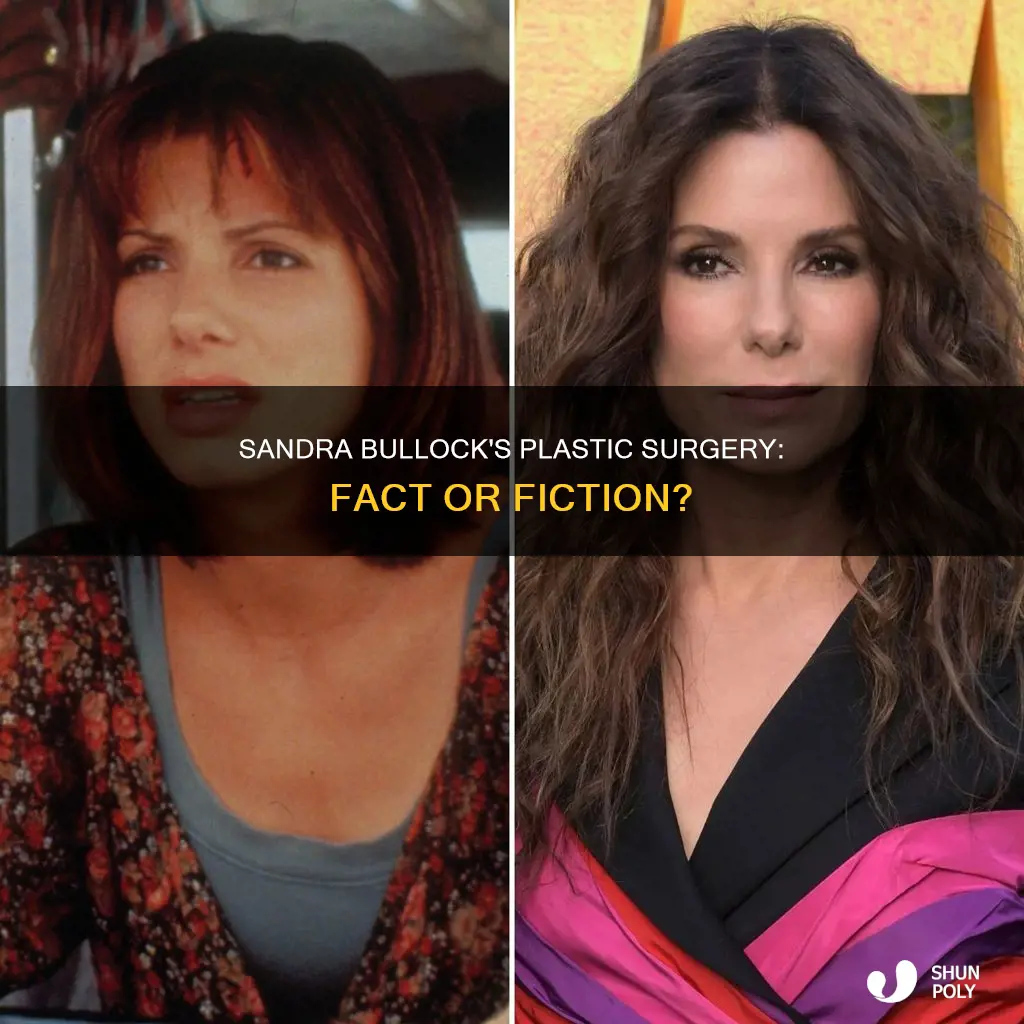 did sandra bullock have plastic surg
