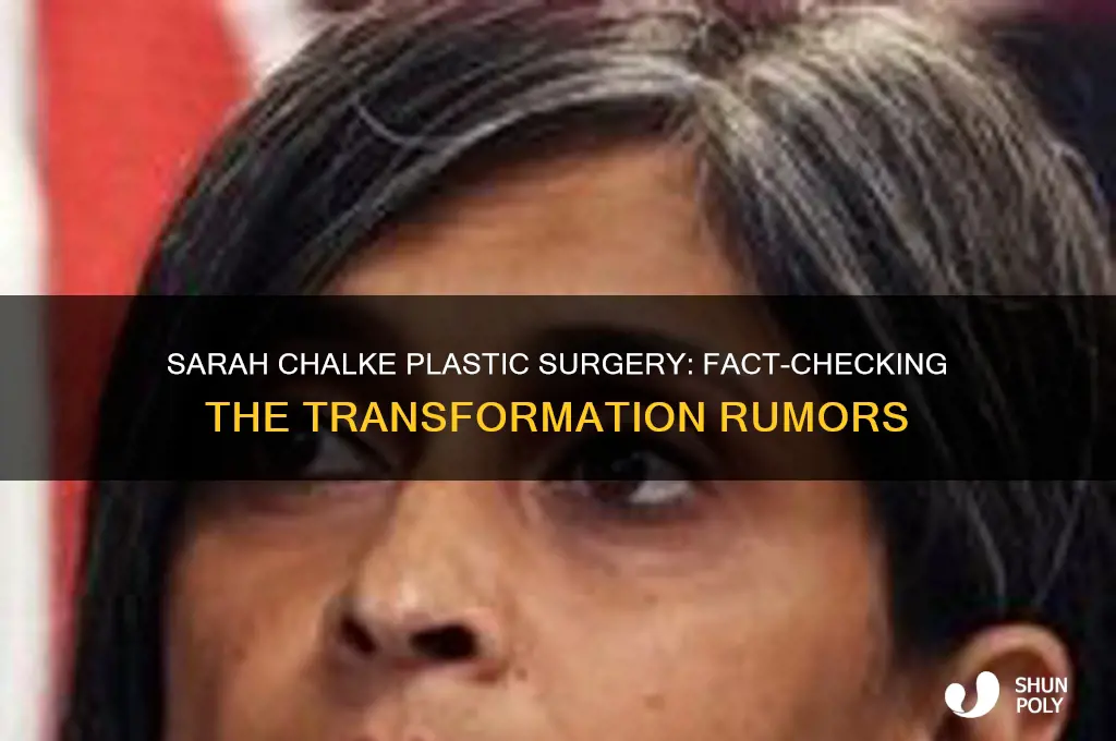 did sarah chalke get plastic surgery