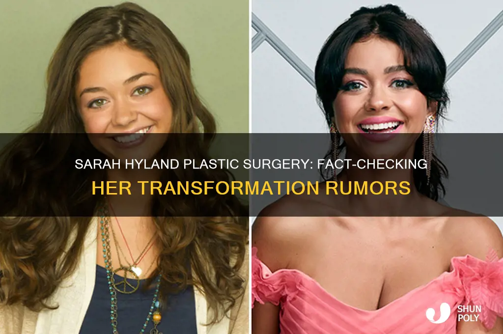 did sarah hyland get plastic surgery