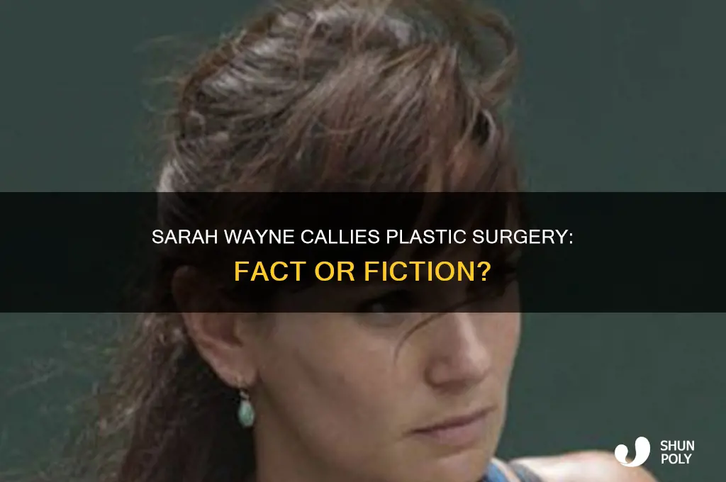 did sarah wayne callies have plastic surgery