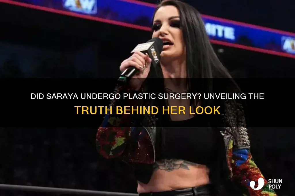 did saraya have plastic surgery