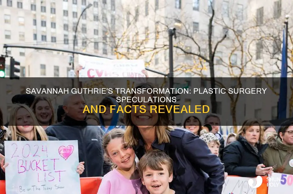 did savsnnah gutherie have plastic surgery