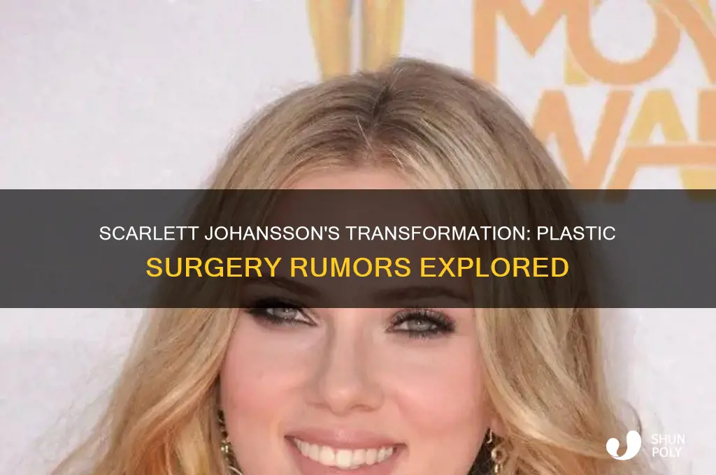 did scarlett johannson get plastic surgery