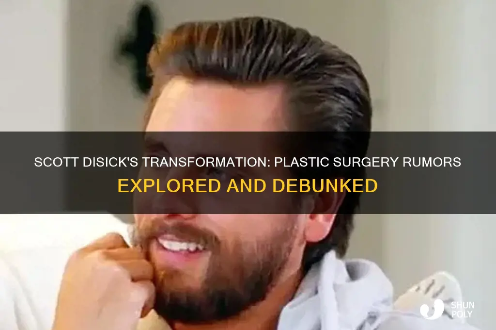 did scott disick get plastic surgery