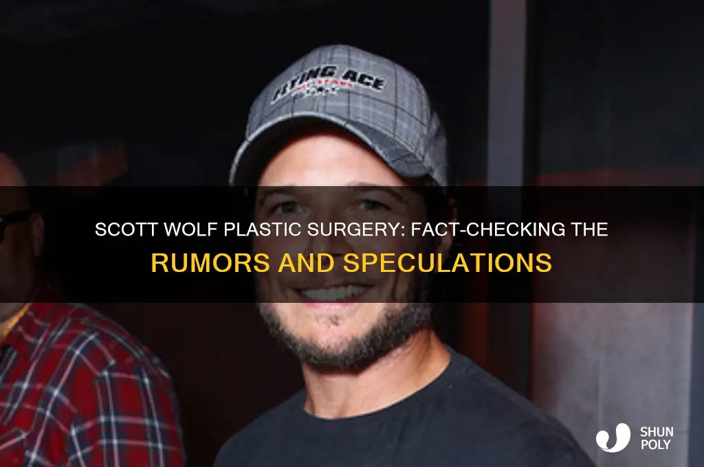 did scott wolf have plastic surgery