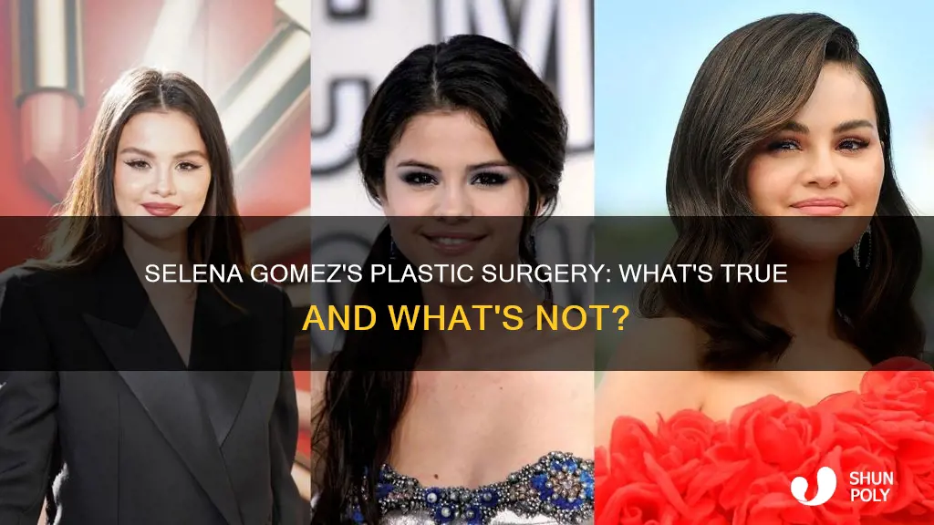 did selena gomez have plastic surgury