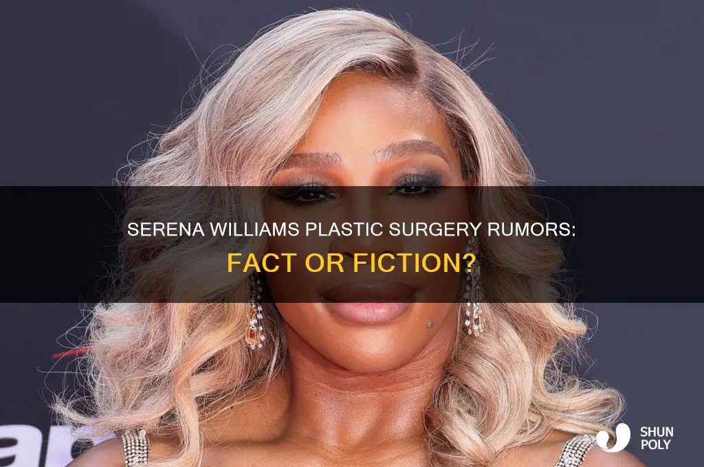 did serena williams get plastic surgery