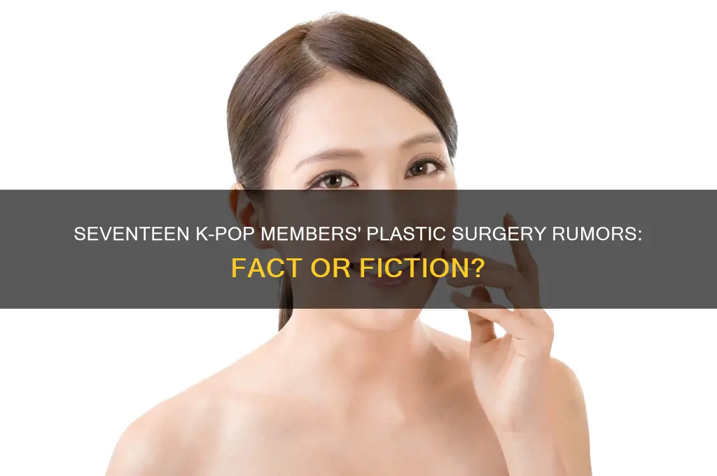 did seventeen kpop get plastic surgery