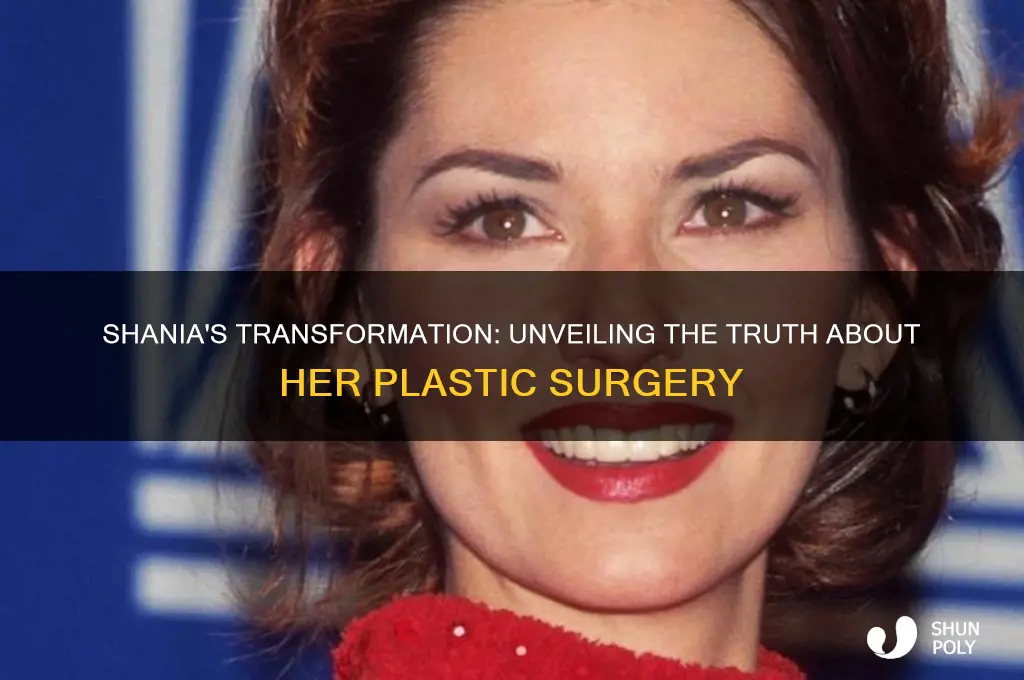 did shania get plastic surgery