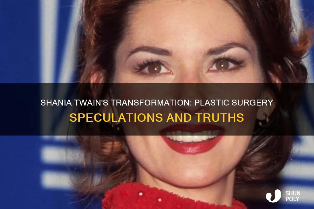 did shania teain have plastic surgery