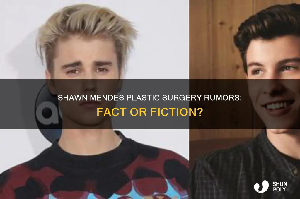 did shawn mendes get plastic surgery