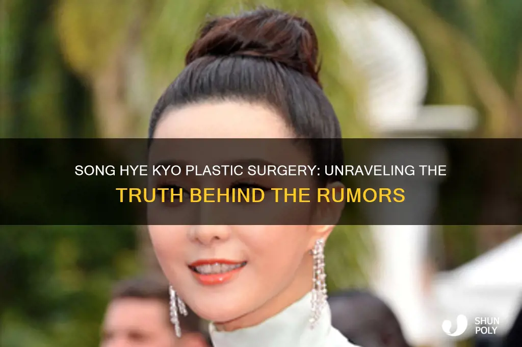 did she song hye kyo plastic surgery