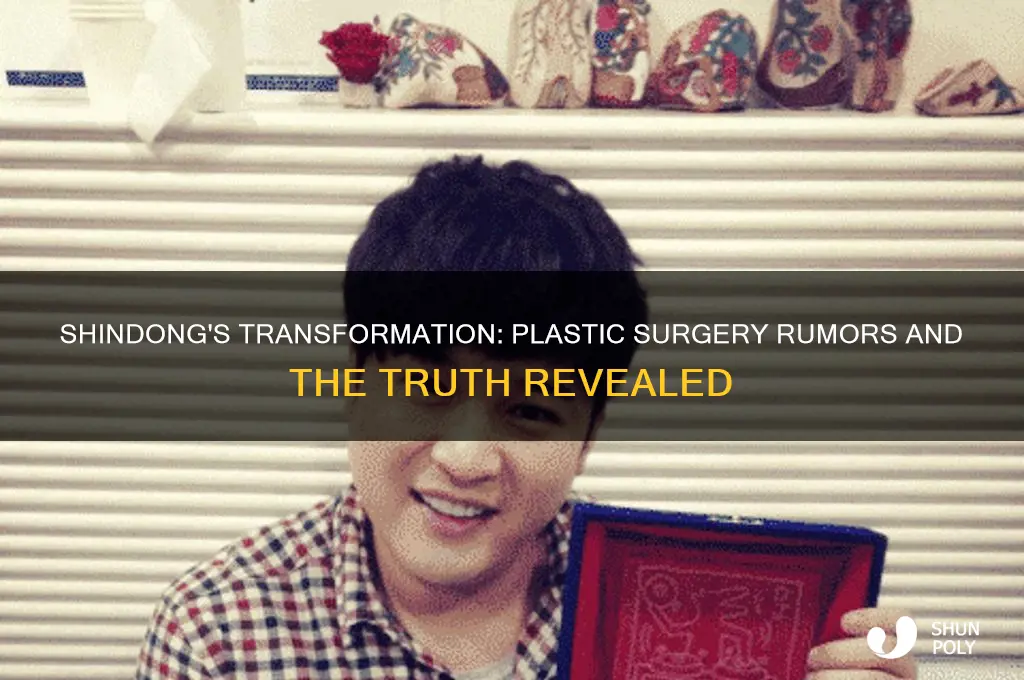 did shindong get plastic surgery