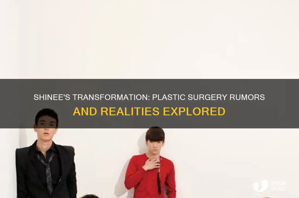 did shinee do plastic surgery