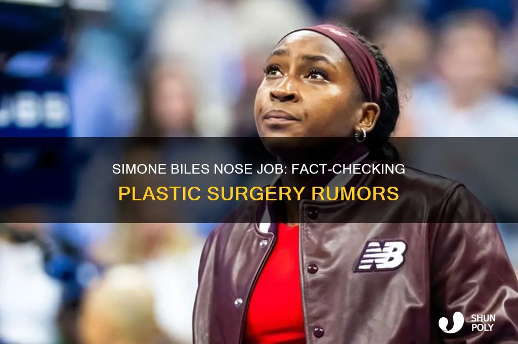 did simone biles have plastic surgery on her nose