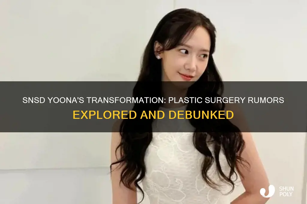 did snsd yoona got plastic surgery