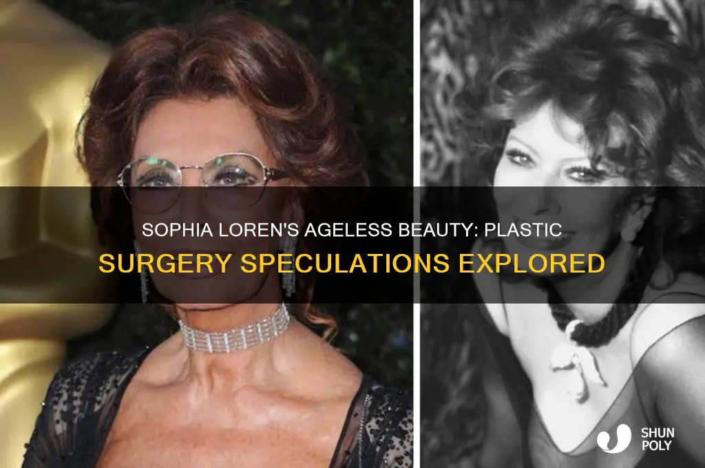 did spohia loren have plastic surgery