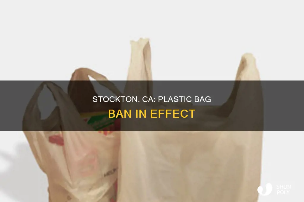 did stockton ca get the plastic bag ban