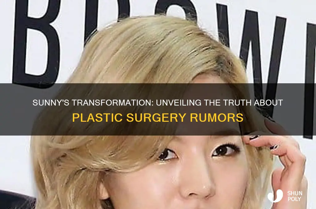 did sunny get plastic surgery