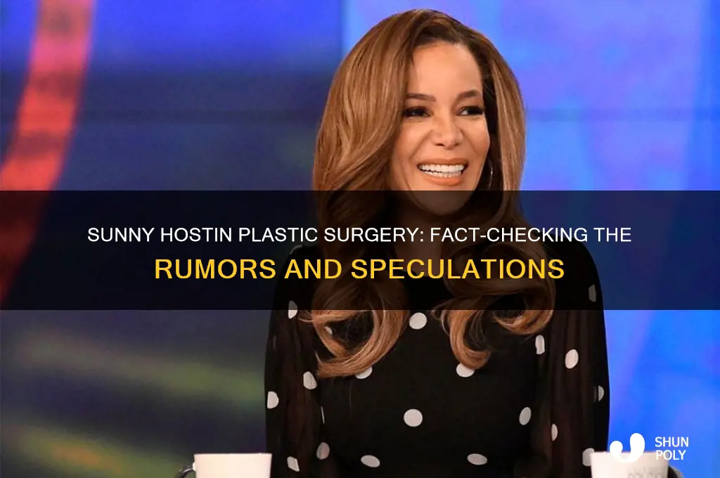 did sunny hosten have plastic surgery