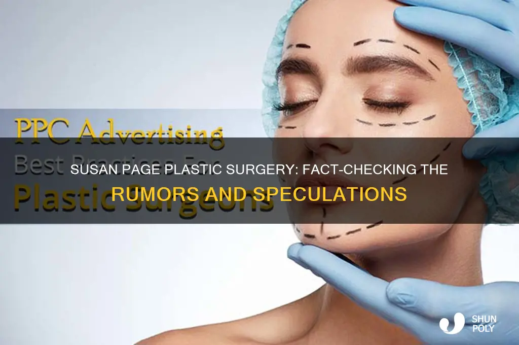 did susan page get plastic surgery