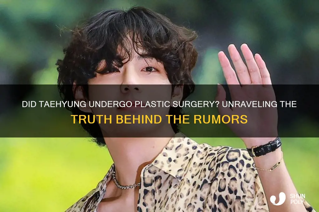 did taehyung do plastic surgery