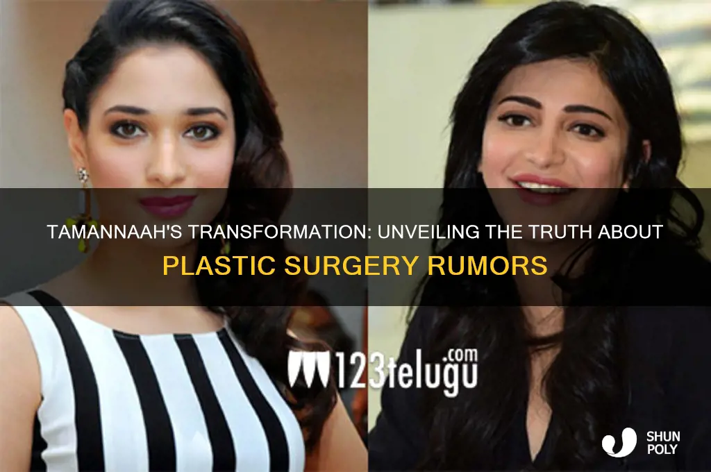 did tamannah did plastic surgery