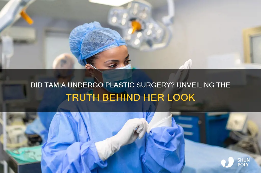 did tamia have plastic surgery
