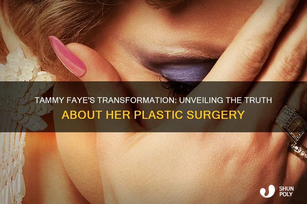 did tammy faye have plastic surgery