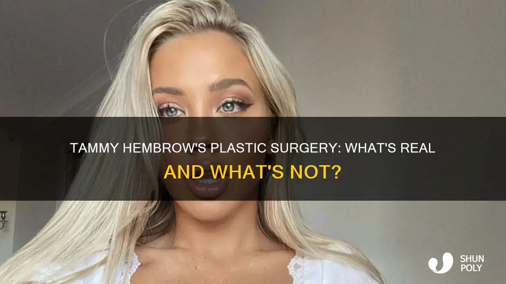 did tammy hembrow have plastic suregery