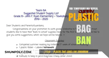 Tewksbury's Plastic Bag Ban: Reversal and What's Next
