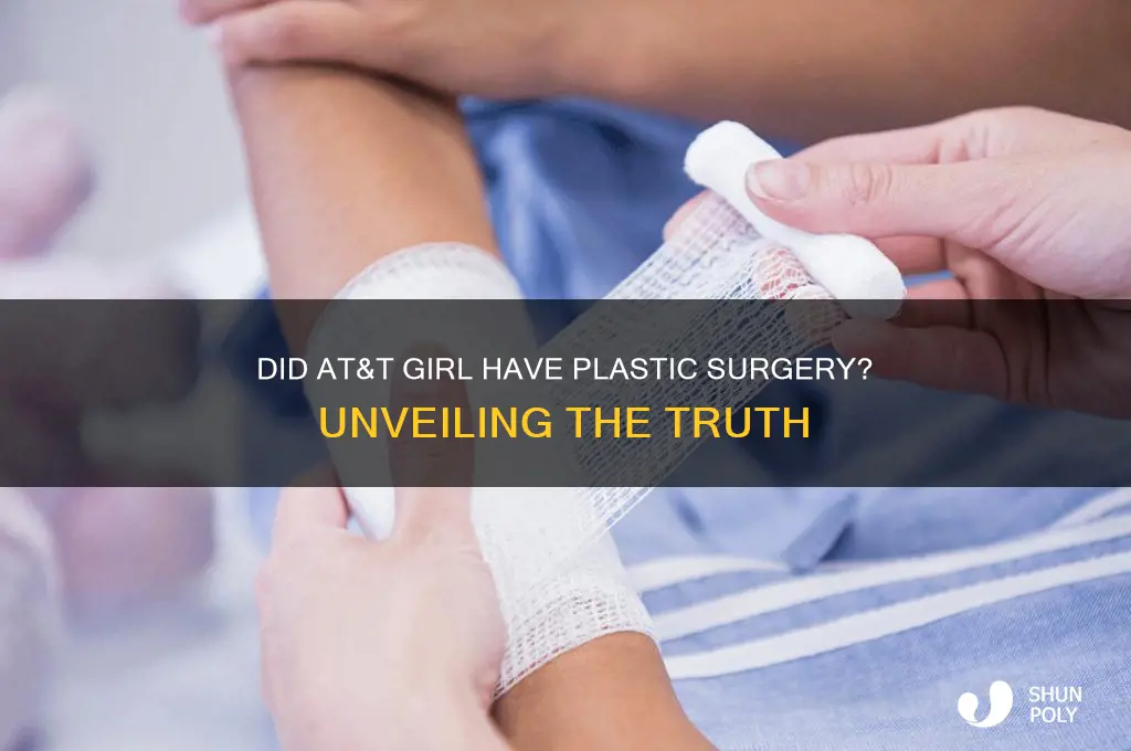did the at&t girl have plastic surgery