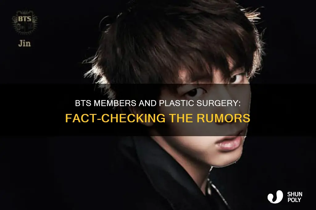 did the bts members get plastic surgery