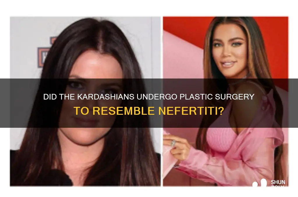 did the kardashians get plastic surgery to look like nefertiti