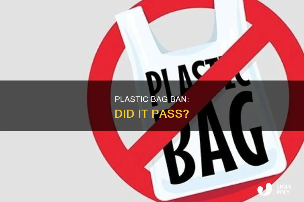 did the plastic bag ban pass