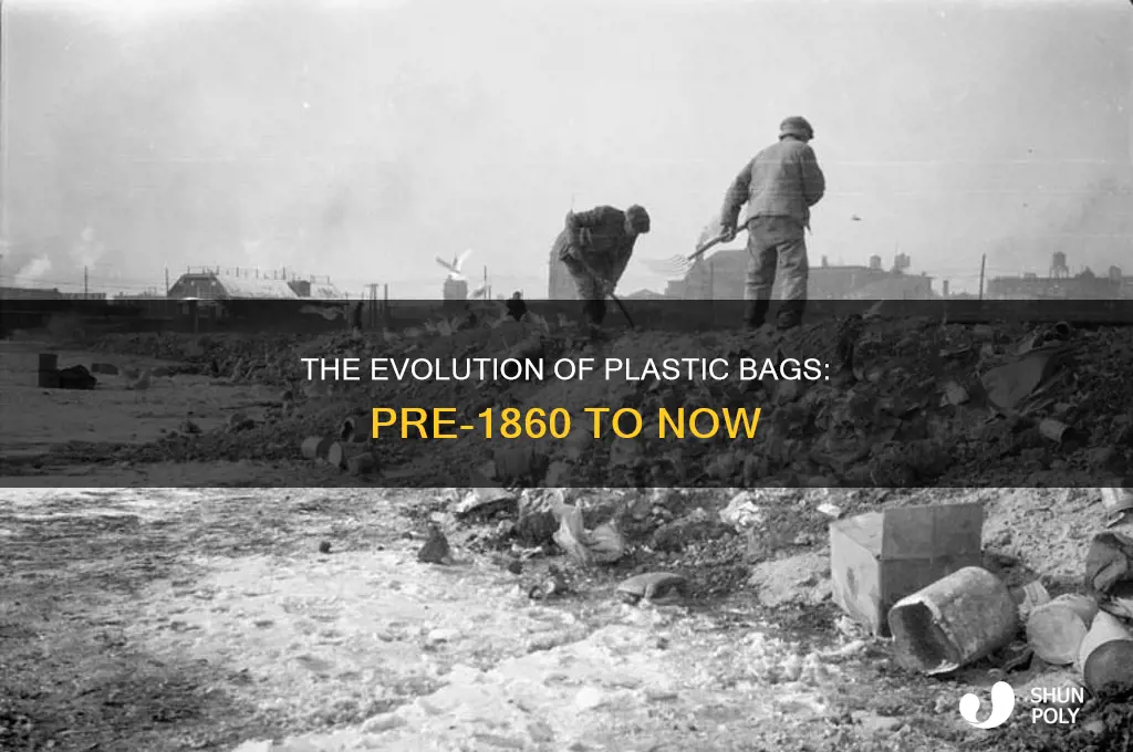 did they have plastic bags in 1860