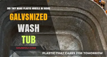 1950s Galvanized Wash Tubs: Were Plastic Wheels an Option?