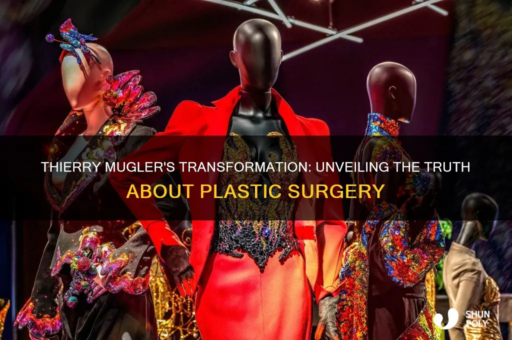 did thierry mugler get plastic surgery