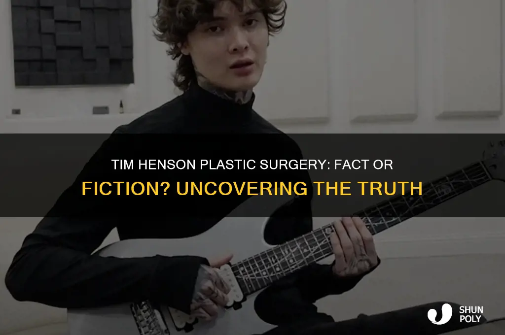 did tim henson get plastic surgery