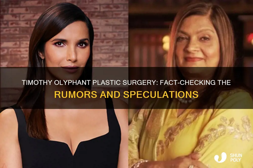 did timothy olyphant have plastic surgery