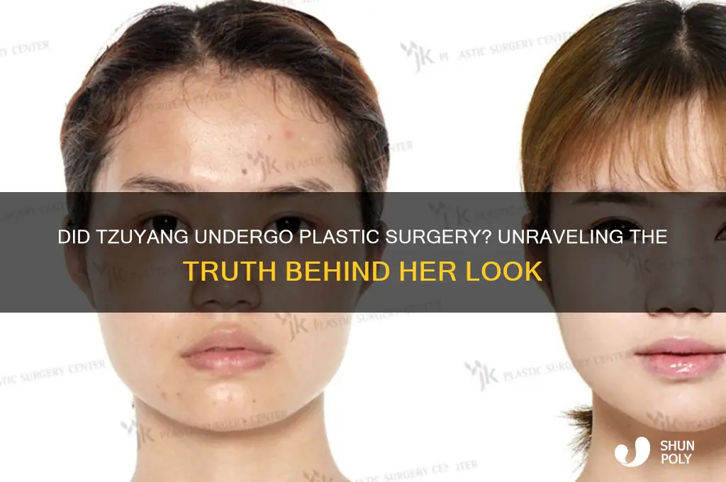 did tzuyang get plastic surgery
