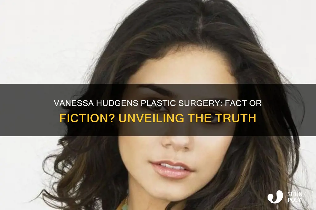did vanessa hudgens get plastic surgery