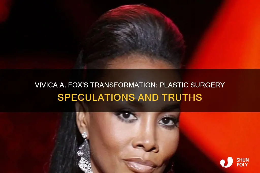 did vivica a fox have plastic surgery